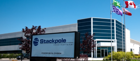 Stackpole International Ontario facility under a clear blue sky